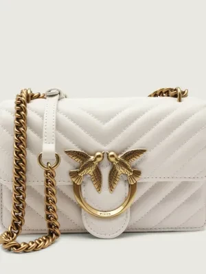 Pinko Skórzana torebka na ramię Love One Mini