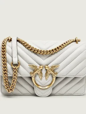 Pinko Skórzana torebka na ramię Love One Mini