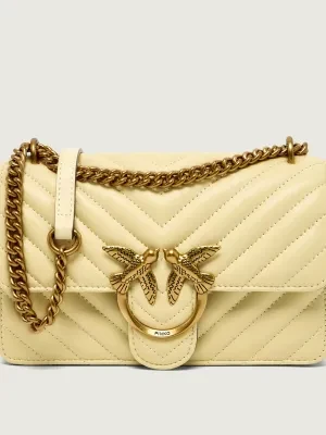 Pinko Skórzana torebka na ramię Love One Mini