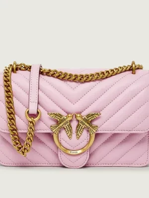 Pinko Skórzana torebka na ramię Love One Mini