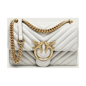 Pinko Skórzana torebka na ramię Love One Mini