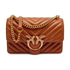 Pinko Skórzana torebka na ramię Love One Mini