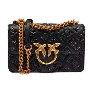 Pinko Skórzana torebka na ramię LOVE ONE MINI