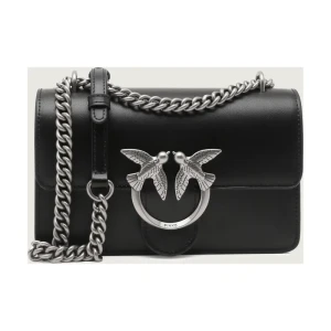 Pinko Skórzana torebka na ramię LOVE ONE MINI