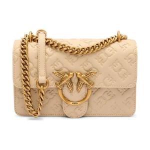 Pinko Skórzana torebka na ramię LOVE ONE MINI