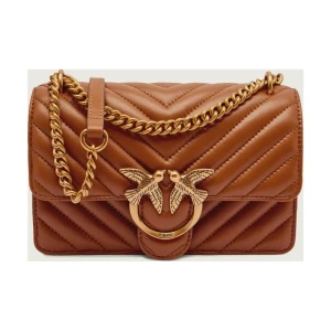 Pinko Skórzana torebka na ramię Love One Mini