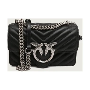 Pinko Skórzana torebka na ramię Love One Mini
