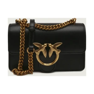 Pinko Skórzana torebka na ramię LOVE ONE MINI