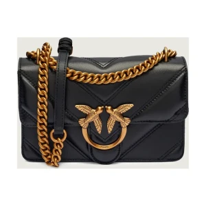 Pinko Skórzana torebka na ramię LOVE ONE MINI