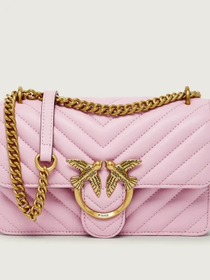 Pinko Skórzana torebka na ramię Love One Mini