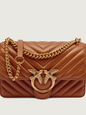 Pinko Skórzana torebka na ramię Love One Mini