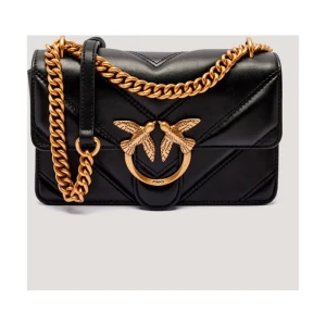 Pinko Skórzana torebka na ramię LOVE ONE MINI LIGHT