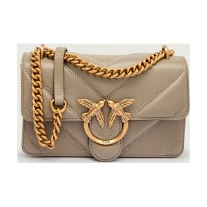 Pinko Skórzana torebka na ramię LOVE ONE MINI LIGHT