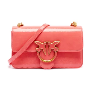 Pinko Skórzana torebka na ramię LOVE ONE MINI LIGHT