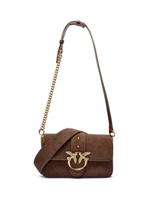 Pinko Skórzana torebka na ramię LOVE ONE MINI SLOUCHY