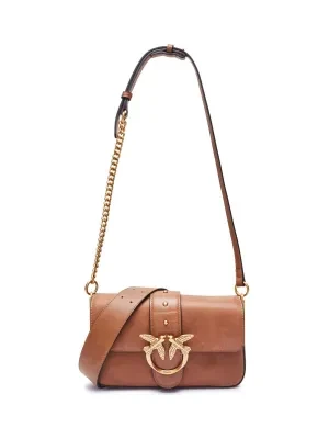 Pinko Skórzana torebka na ramię LOVE ONE MINI SLOUCHY