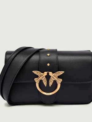 Pinko Skórzana torebka na ramię LOVE ONE MINI SLOUCHY