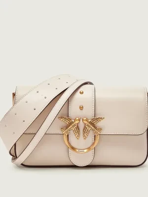 Pinko Skórzana torebka na ramię LOVE ONE MINI SLOUCHY