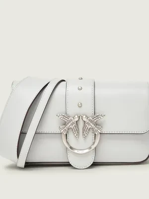 Pinko Skórzana torebka na ramię LOVE ONE MINI SLOUCHY