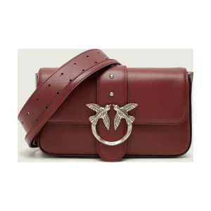 Pinko Skórzana torebka na ramię LOVE ONE MINI SLOUCHY