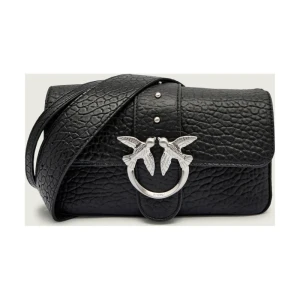 Pinko Skórzana torebka na ramię LOVE ONE MINI SLOUCHY