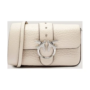 Pinko Skórzana torebka na ramię LOVE ONE MINI SLOUCHY