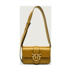 Pinko Skórzana torebka na ramię LOVE ONE MINI SLOUCHY