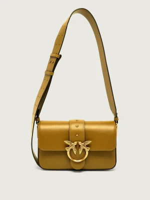 Pinko Skórzana torebka na ramię LOVE ONE MINI SLOUCHY