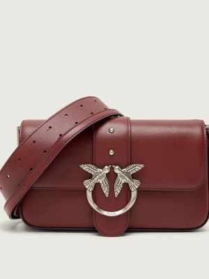 Pinko Skórzana torebka na ramię LOVE ONE MINI SLOUCHY