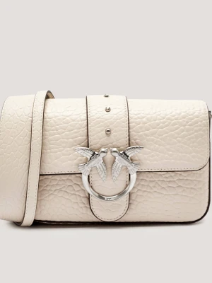 Pinko Skórzana torebka na ramię LOVE ONE MINI SLOUCHY