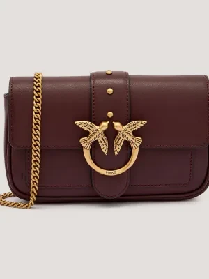 Pinko Skórzana torebka na ramię LOVE ONE POCKET