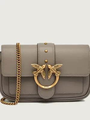 Pinko Skórzana torebka na ramię LOVE ONE POCKET