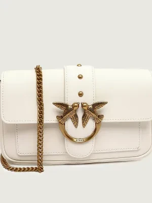 Pinko Skórzana torebka na ramię LOVE ONE POCKET