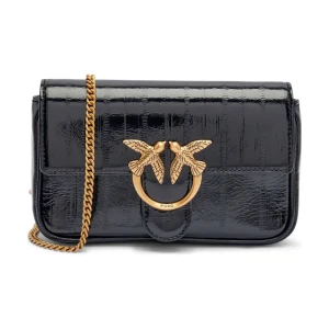 Pinko Skórzana torebka na ramię LOVE ONE POCKET