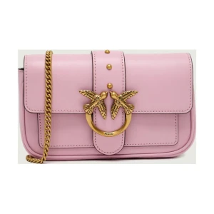 Pinko Skórzana torebka na ramię LOVE ONE POCKET