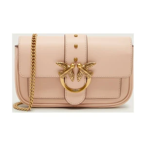 Pinko Skórzana torebka na ramię LOVE ONE POCKET