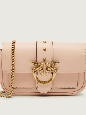 Pinko Skórzana torebka na ramię LOVE ONE POCKET