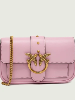 Pinko Skórzana torebka na ramię LOVE ONE POCKET
