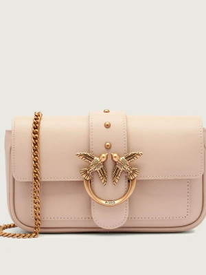Pinko Skórzana torebka na ramię LOVE ONE POCKET