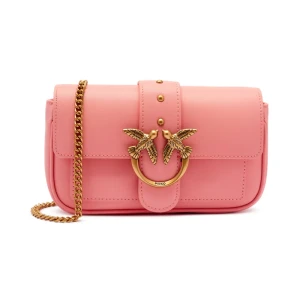 Pinko Skórzana torebka na ramię LOVE ONE POCKET C