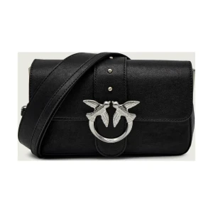 Pinko Skórzana torebka na ramię LOVE ONE SLOUCHY