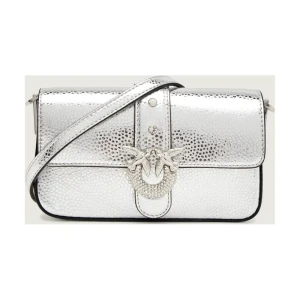 Pinko Skórzana torebka na ramię LOVE ONE SLOUCHY BABY