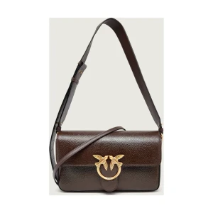 Pinko Skórzana torebka na ramię LOVE ONE SLOUCHY CLASSIC