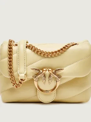 Pinko Skórzana torebka na ramię Love Puff Baby