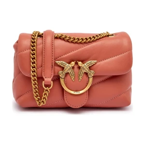 Pinko Skórzana torebka na ramię Love Puff Baby