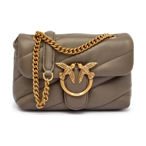 Pinko Skórzana torebka na ramię Love Puff Baby