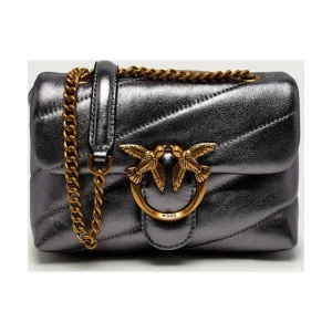 Pinko Skórzana torebka na ramię LOVE PUFF BABY