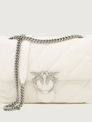 Pinko Skórzana torebka na ramię LOVE PUFF BIG