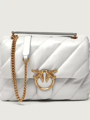 Pinko Skórzana torebka na ramię LOVE PUFF BIG