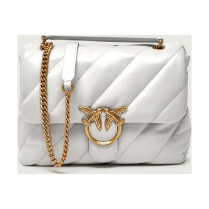 Pinko Skórzana torebka na ramię LOVE PUFF BIG